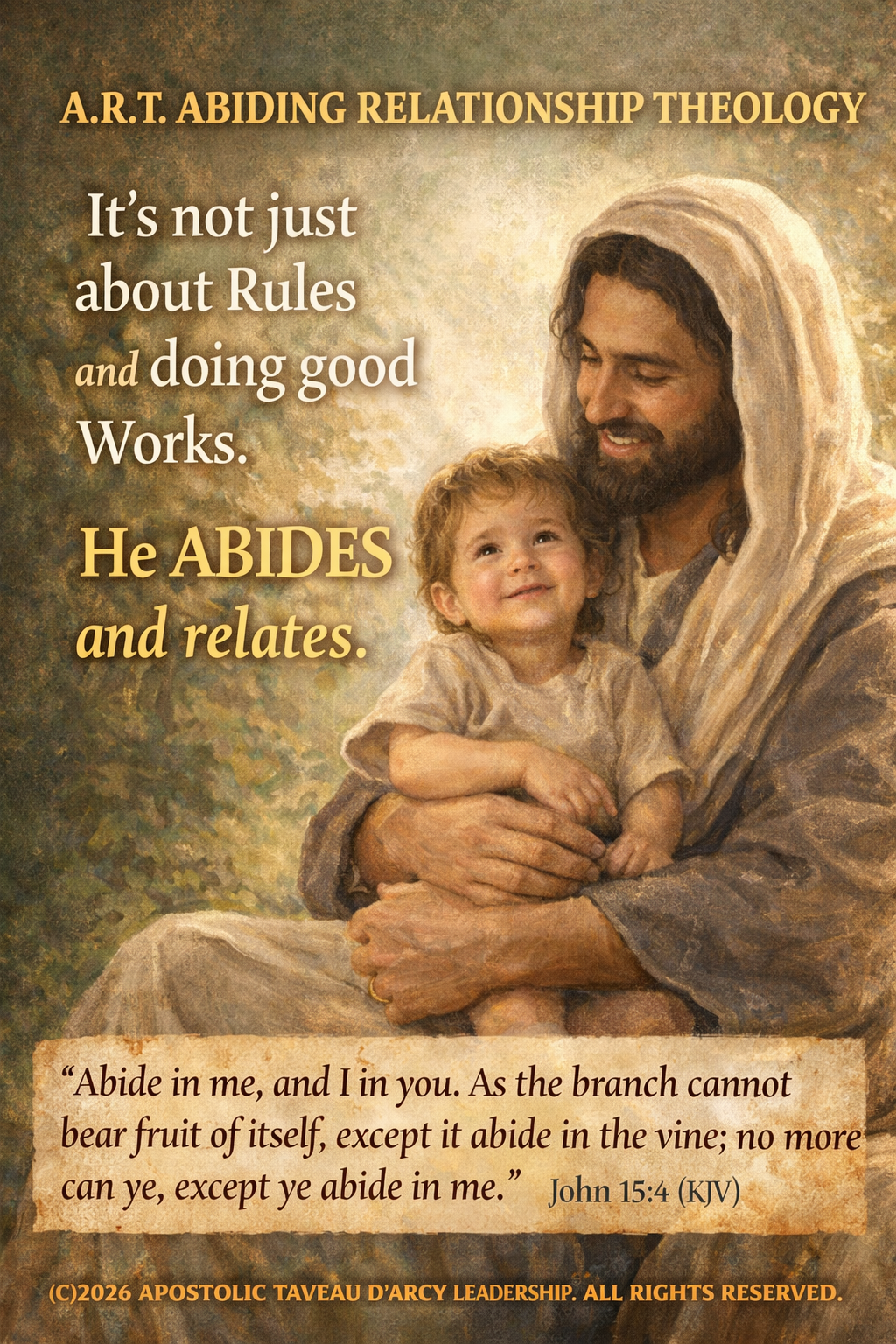 A.R.T. ABIDING RELATIONSHIP THEOLOGY